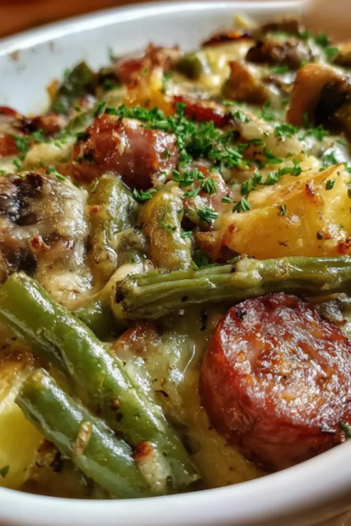 Sausage Green Bean Potato Casserole