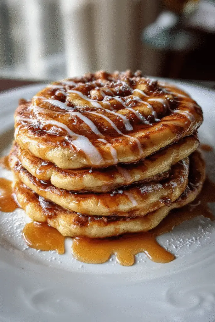 Cinnamon Roll Pancakes