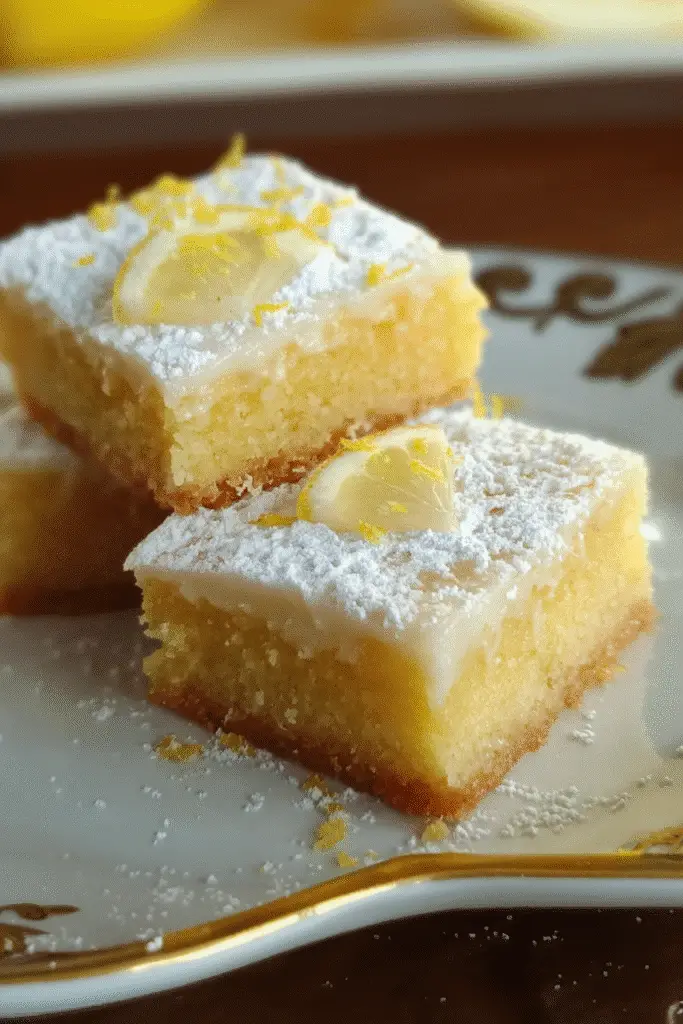 Easy Lemon Brownies Recipe