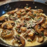 Creamy Garlic Parmesan Mushrooms