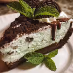 Frozen Mint Oreo Ice Cream Pie