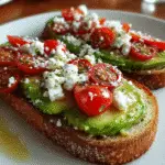 Avocado Toast with Feta and Cherry Tomatoes