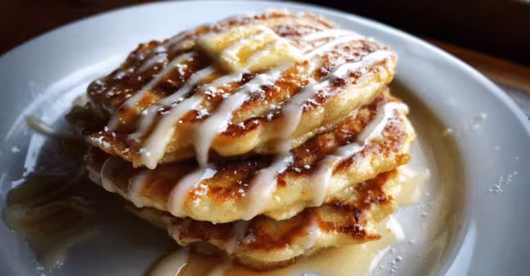 Cinnamon Roll Pancakes