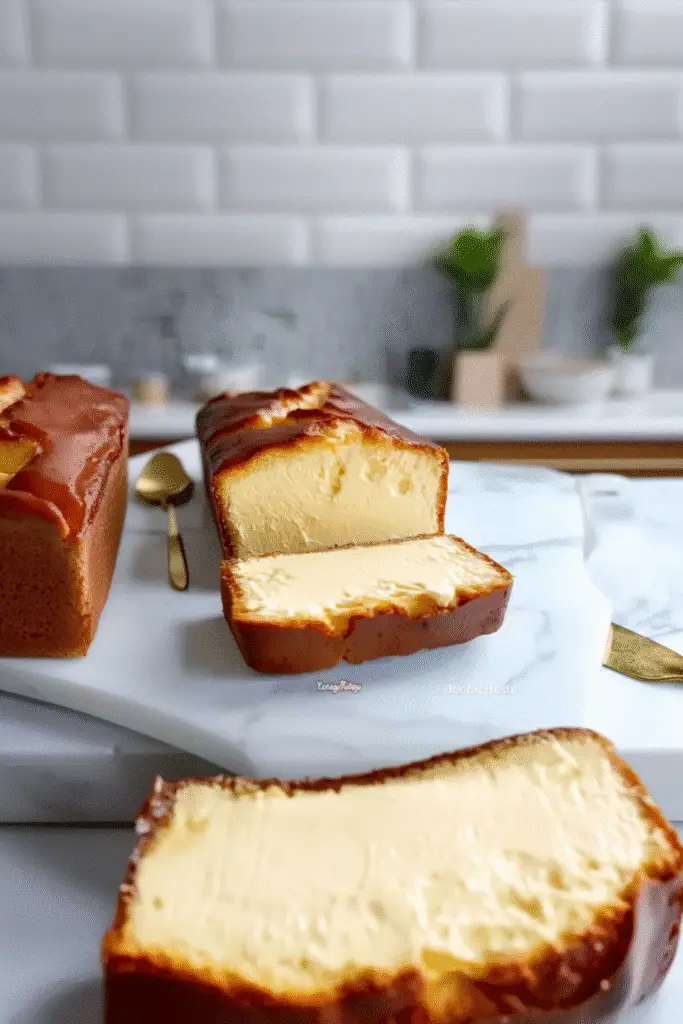 Burnt Basque Cheesecake in a Loaf Pan