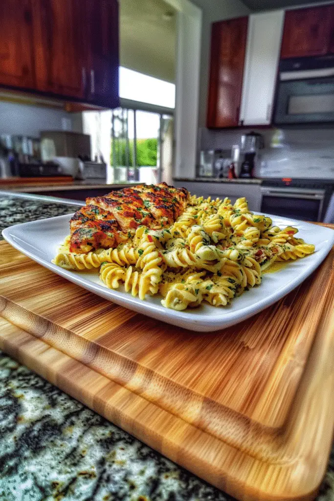 Creamy Garlic Parmesan Chicken Pasta 