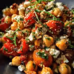 Mediterranean Chickpea Feta Salad
