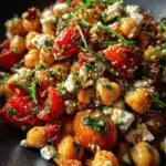 Mediterranean Chickpea Feta Salad