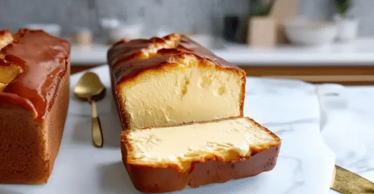 Burnt Basque Cheesecake in a Loaf Pan