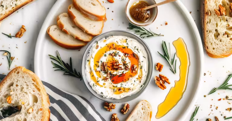 Spicy Ricotta Dip with Hot Honey