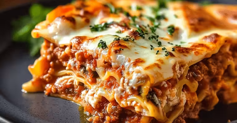 Easy & Cheesy Homemade Lasagna