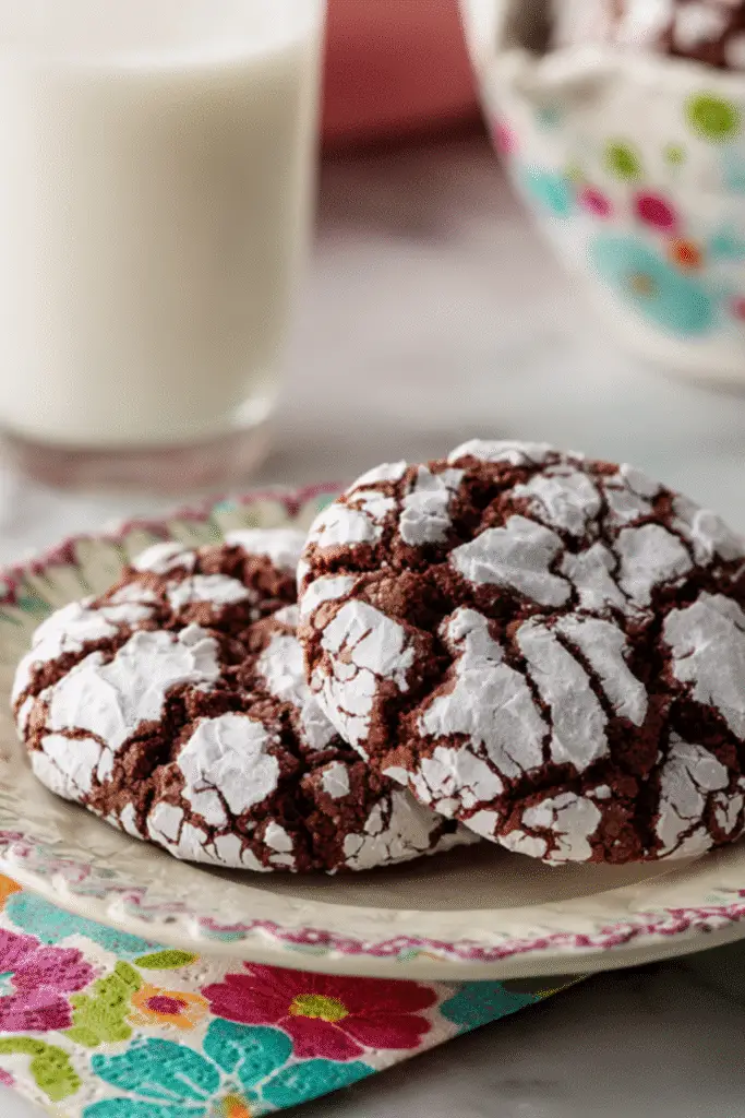 Chocolate Crinkle Cookies