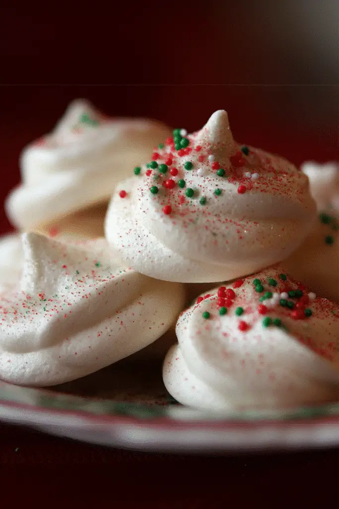 Peppermint Meringues
