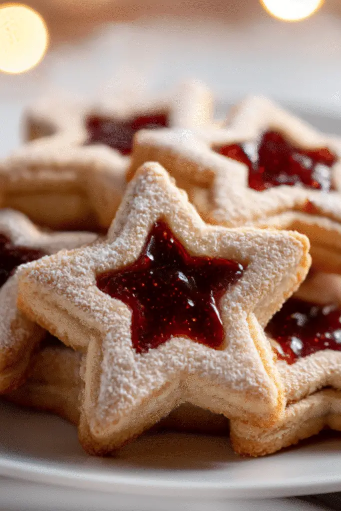 Linzer Star Sandwich Cookies