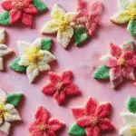 Poinsettia Pinwheel Cookies