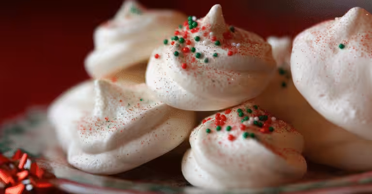 Peppermint Meringues