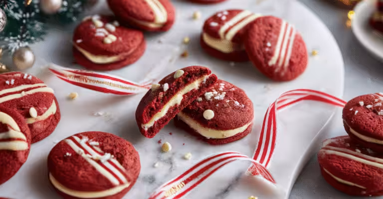 Cheesecake-Stuffed Red Velvet Cookies