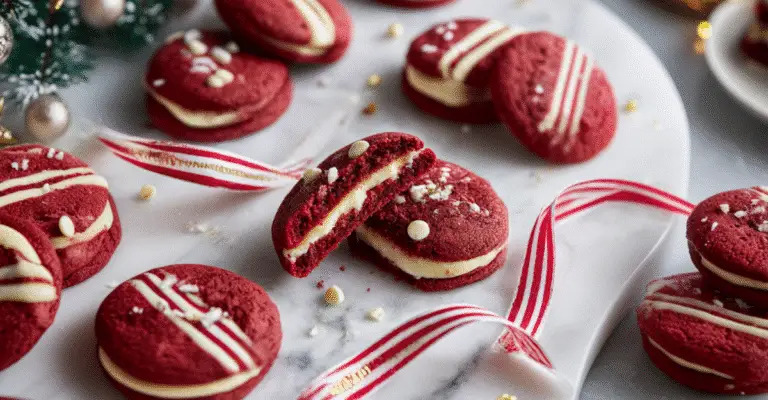 Cheesecake-Stuffed Red Velvet Cookies
