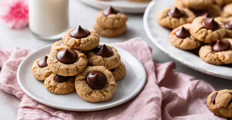 Easy Peanut Butter Blossoms – Soft, Chewy & Chocolatey Perfection
