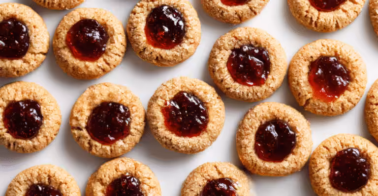 Peanut Butter and Jelly Thumbprint Cookies – Soft, Chewy, and Nostalgic Treats