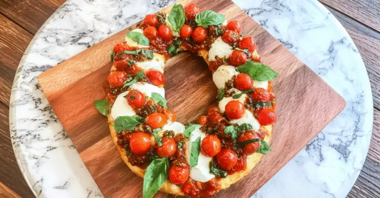 Holiday Wreath Pizza