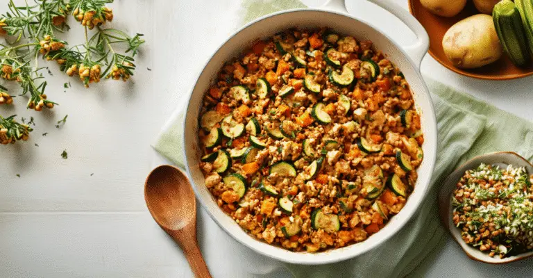 Ground Turkey Sweet Potato Bake