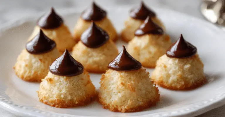 Macaroon Blossoms: The Perfect Coconut and Chocolate Cookie Fusion