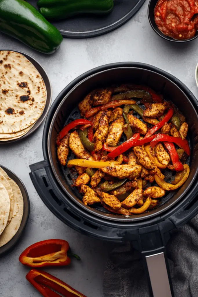 Air Fryer Chicken Fajita Salad – Salad