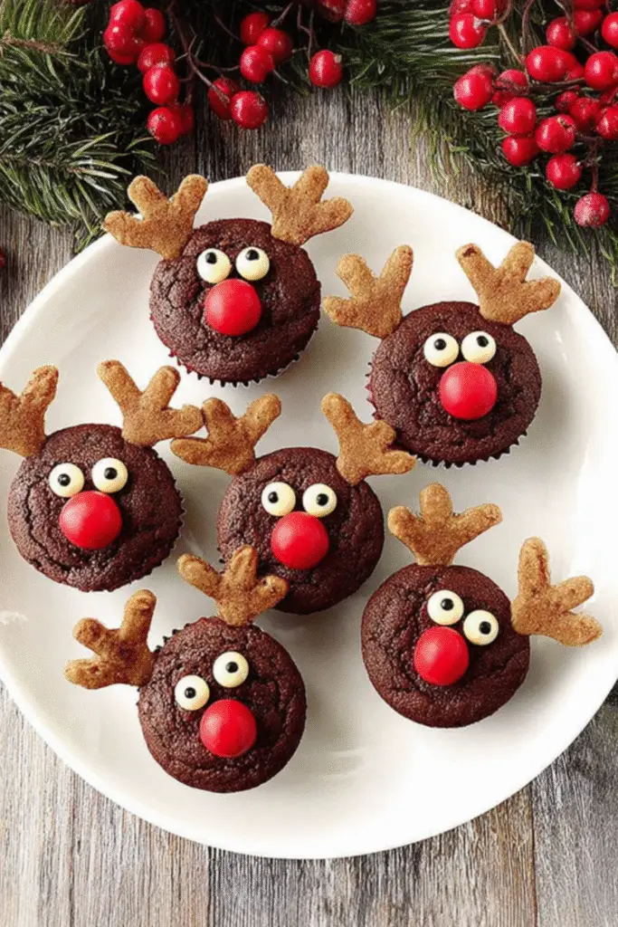 Reindeer Brownie Bites
