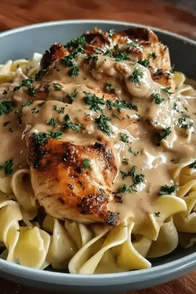 Chicken with Buttered Noodles
