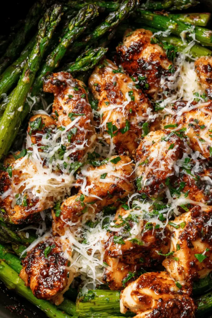 Asparagus & Parmesan Baked Chicken