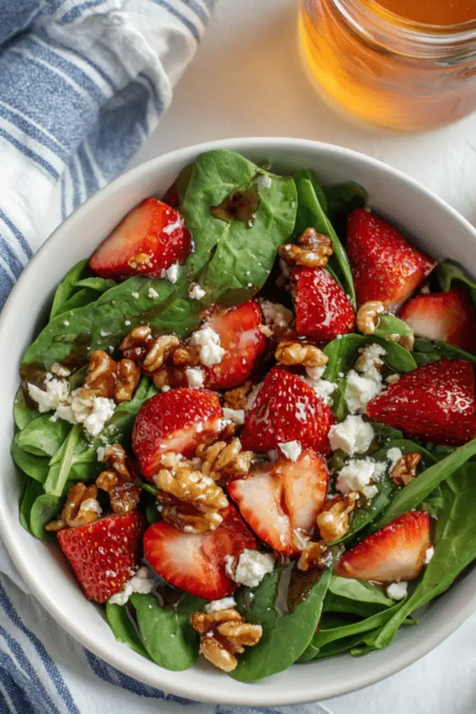 Strawberry Spinach Salad with Poppyseed Dressing