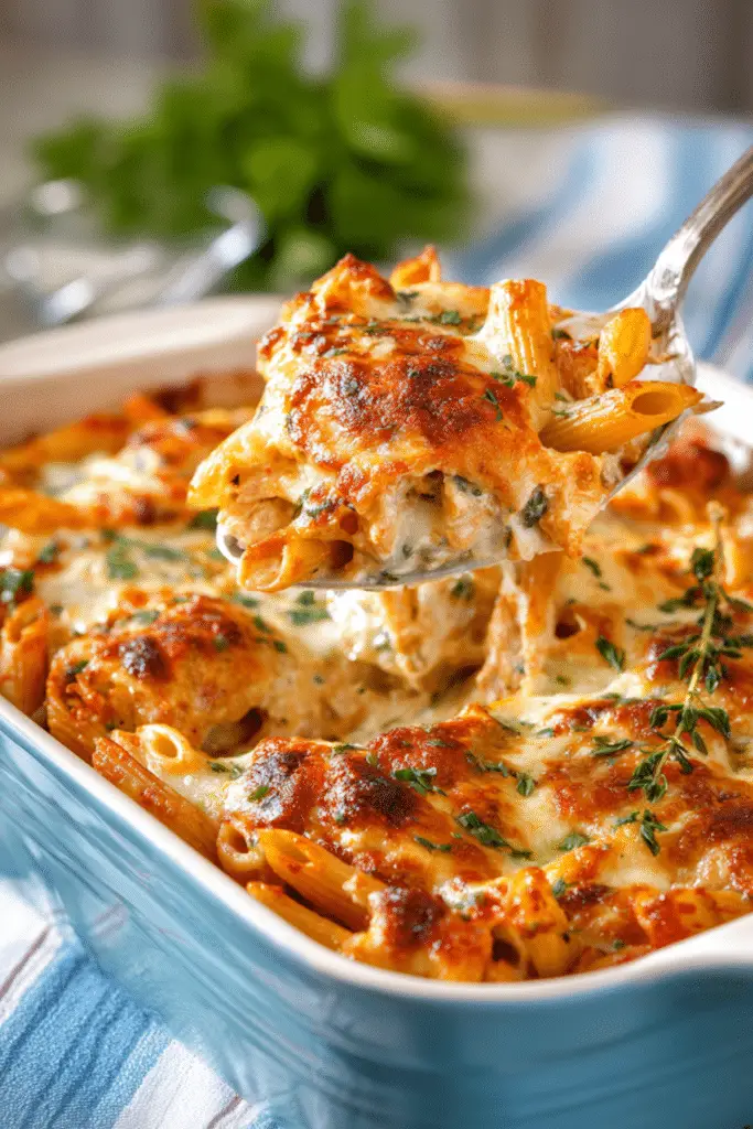 Chicken Alfredo Bake