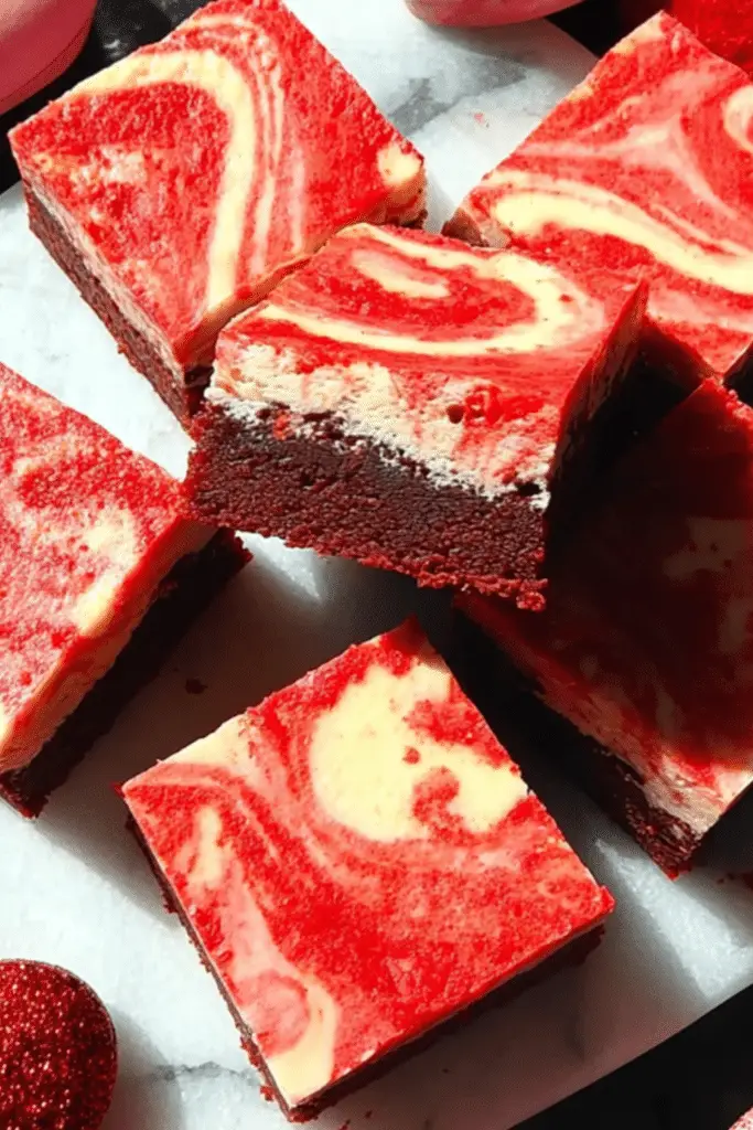  Valentine’s Red Velvet Cheesecake Bars