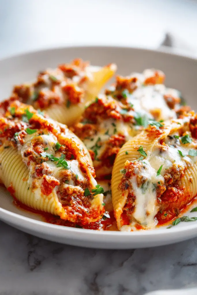 Chicken Parmesan Stuffed Shells