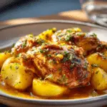 Baked Chicken Thighs and Potatoes