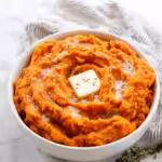 Cinnamon Brown Sugar Mashed Sweet Potatoes