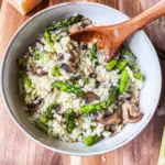 Asparagus Mushroom Risotto