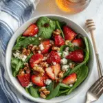 Strawberry Spinach Salad with Poppyseed Dressing