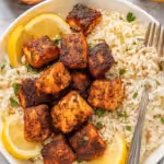Blackened Air Fryer Salmon Bites
