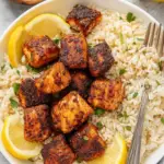 Blackened Air Fryer Salmon Bites