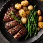 One-Pan Garlic Butter Steak Bites & Potatoes