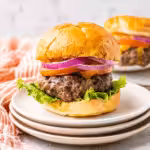 Cheese-Stuffed Air Fryer Burgers – Beef