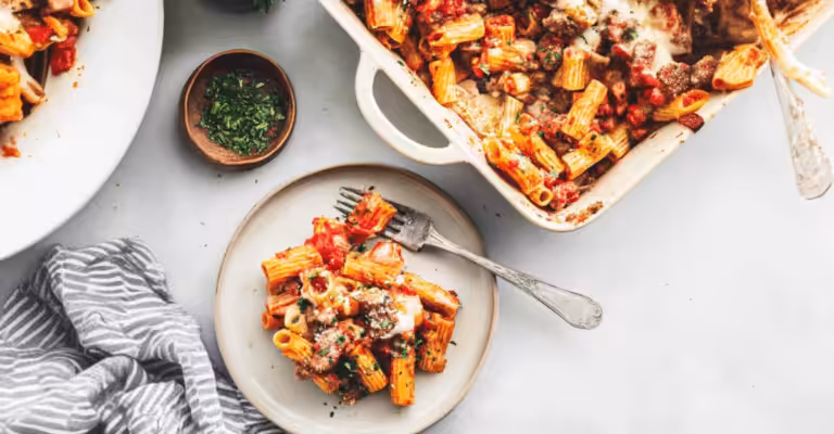 Baked Ziti with Ricotta