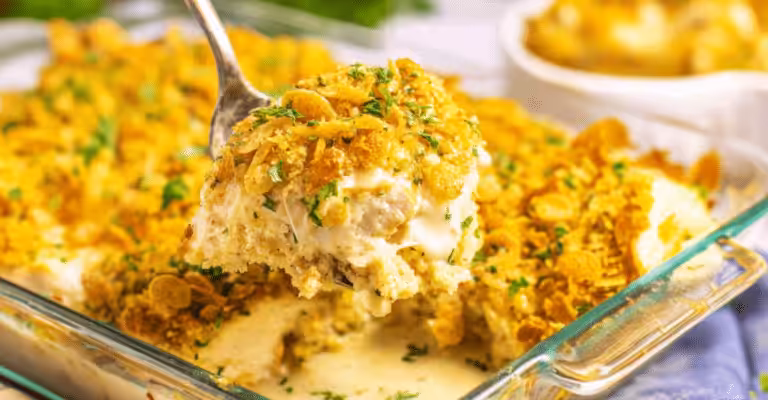 Chicken and Stuffing Casserole