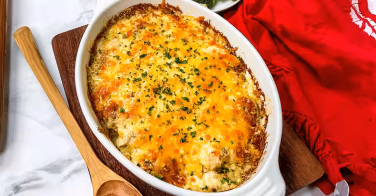 Creamy Chicken Bacon Ranch Casserole