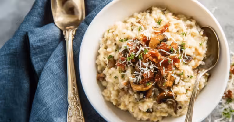 Creamy Chicken and Mushroom Risotto