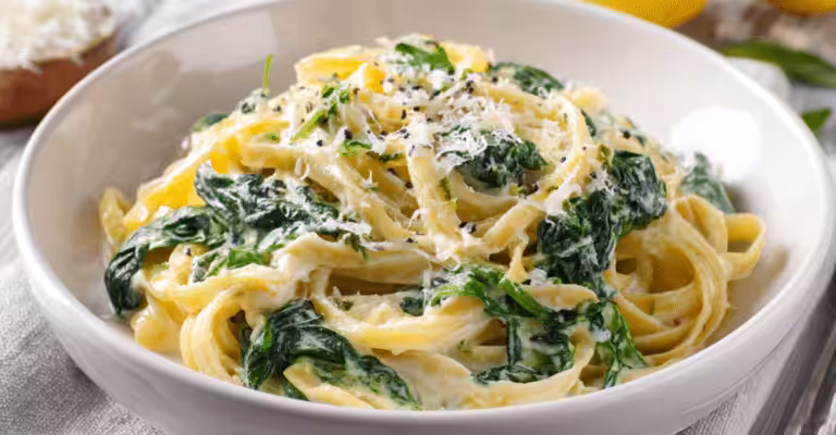 Lemon Spinach Pasta