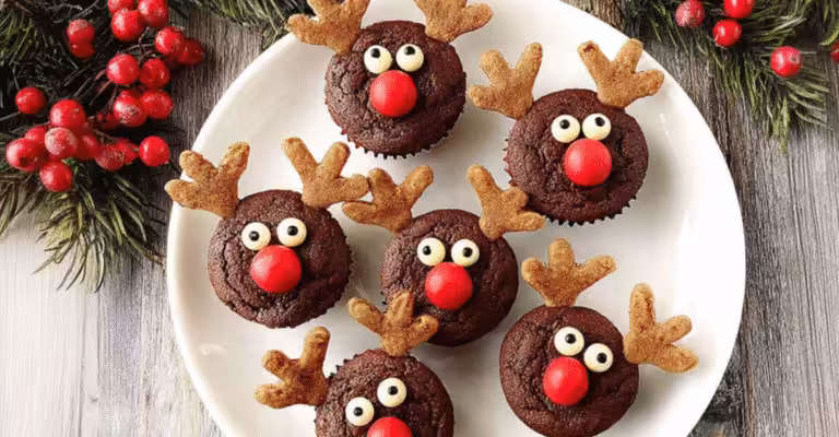 Reindeer Brownie Bites