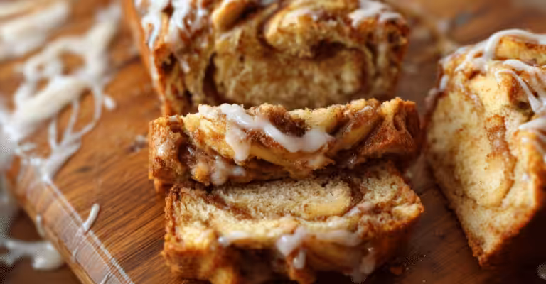 Cinnamon Swirl Apple Fritter Bread