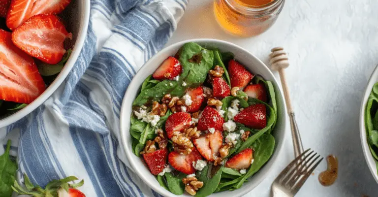 Strawberry Spinach Salad with Poppyseed Dressing